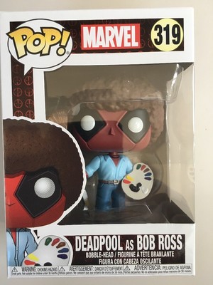 deadpool bob ross bobblehead