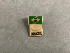 1986 Moscow Goodwill Games Commemorative Flag Pin-NEW/Brazil
