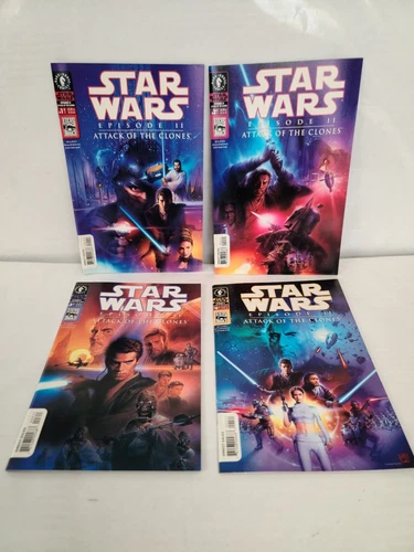 Attack of the Clones #1-4 | Variant Set | Star Wars | Dark Horse Comics 2002 2