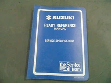 Vintage 1992 Suzuki motorcycle Ready reference tech Spec Manual. All "N" models.
