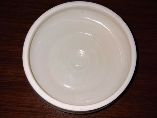 Signed Studio Art Hand Thrown Pottery Lidded Bowl Blue Brown Glaze Swirls 3.5"T - Picture 6 of 12