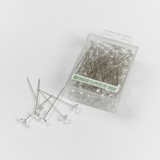 Diamante Pins Clear Acrylic Diamond Shape Head in Silver Oasis Wedding Floristry