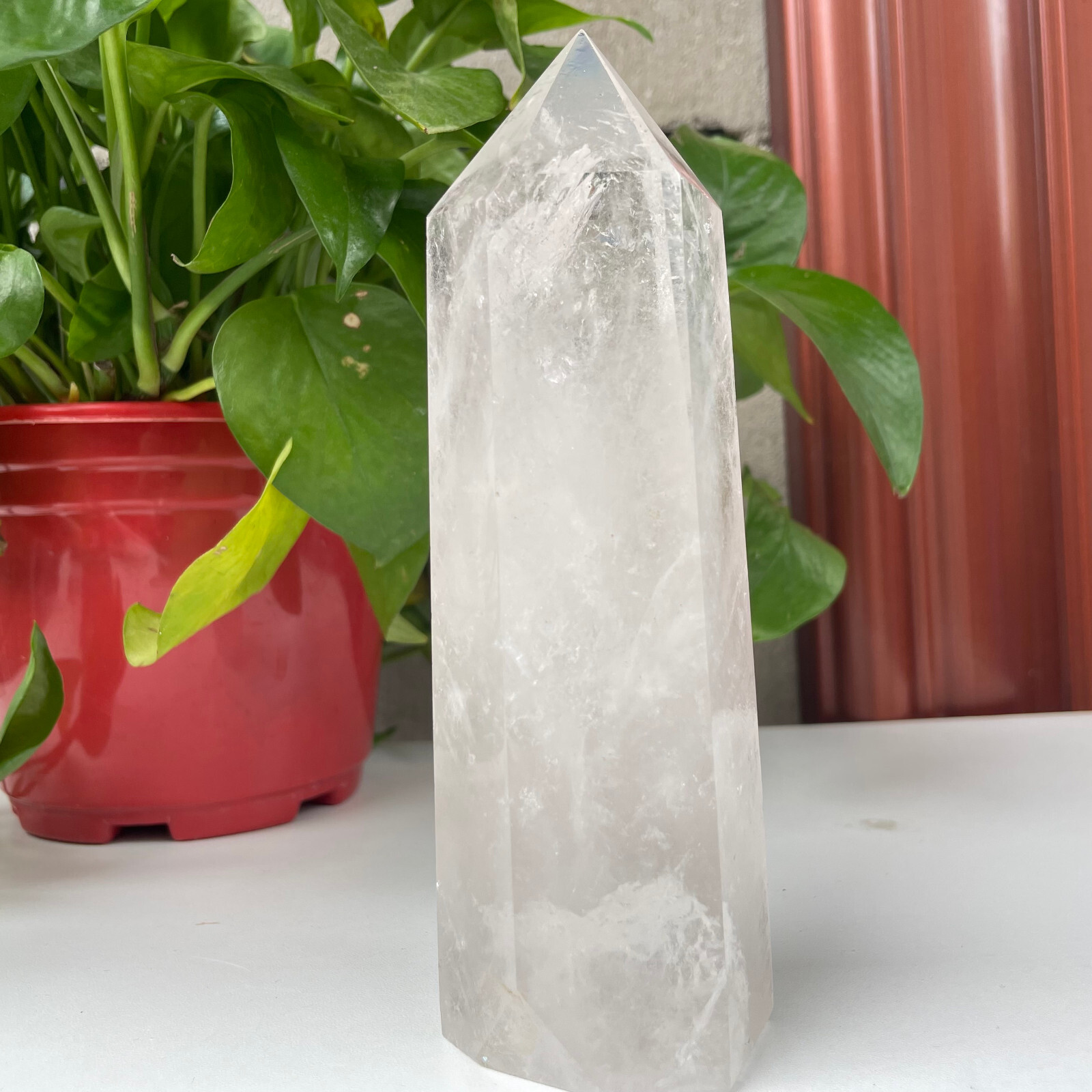 700g Rare Natural Clear Quartz Crystal Hexagon Tower Mineral Stone Healing