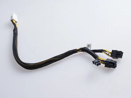 New Dell Split GPU Power Adapter Cable N08NH 9H6FV PowerEdge R720 R730 R7910
