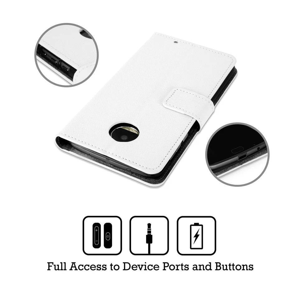 FUNDA BILLETERA LIBRO CUERO RETRATOS OUTLANDER OFICIAL PARA TELÉFONOS MOTOROLA Foto 3 de 4