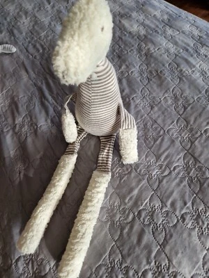 Doudou RAYNAUD Girafe  Beige Rayure Marron 50 cm - Photo 1/2