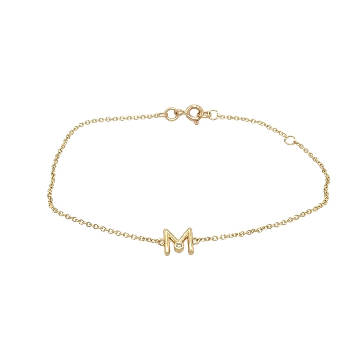 Handmade Initial Letter Bracelet For Women & Men - Adjustable Nylon Rope Bracelet With Stainless Steel Charm (Letter M) - Friendship Jewelry Gift - View #6