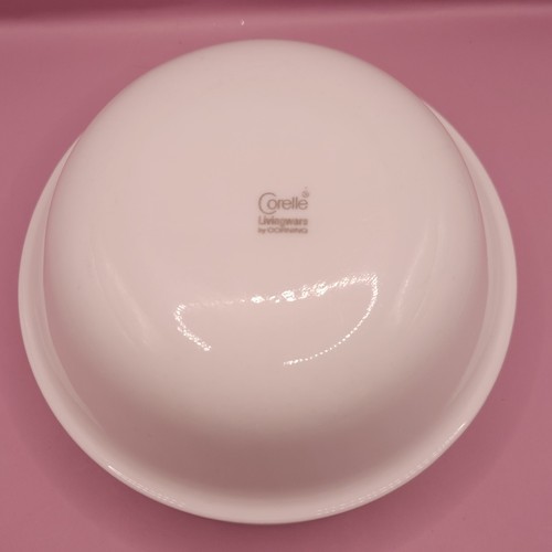 Vintage Set Of 6 Corelle By Corning Winter Frost White Cereal / Soup Bowls - Picture 3 of 3
