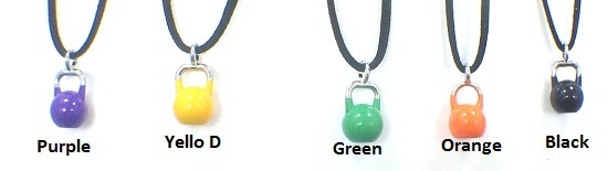 Kettlebell Sporty Necklace Choose Yours Color From 11 Colors