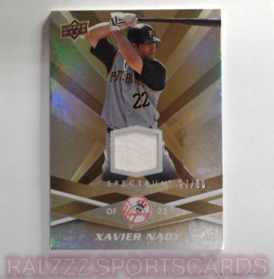 Xavier Nady Jsy 2009 Upper Deck Spectrum Gold Jersey #70 27/80