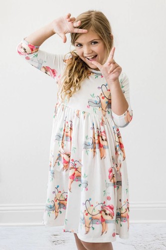 Mila & Rose Up to Snow Good Pocket Twirl Dress - Picture 8 of 8