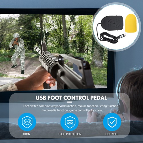 Computer-Fußpedal PC-Fußpedal -Pad Fußsteuerungs-Aktionsschalter USB-Fußpedal - Bild 3 von 12