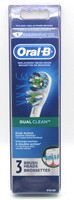 Genuine Braun Oral B Dual Clean 3 Pack Eb417-3 Toothbrush Replacement Heads Genuine Braun Oral B Dual Clean 3 Pack Eb417-3 Toothbrush Replacement Heads
