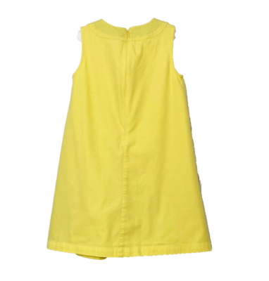 MINI BODEN YELLOW SLEEVELESS A-LINE DRESS, BUTTERFLY EMBROIDERY, SIZE 7/8 |  eBay