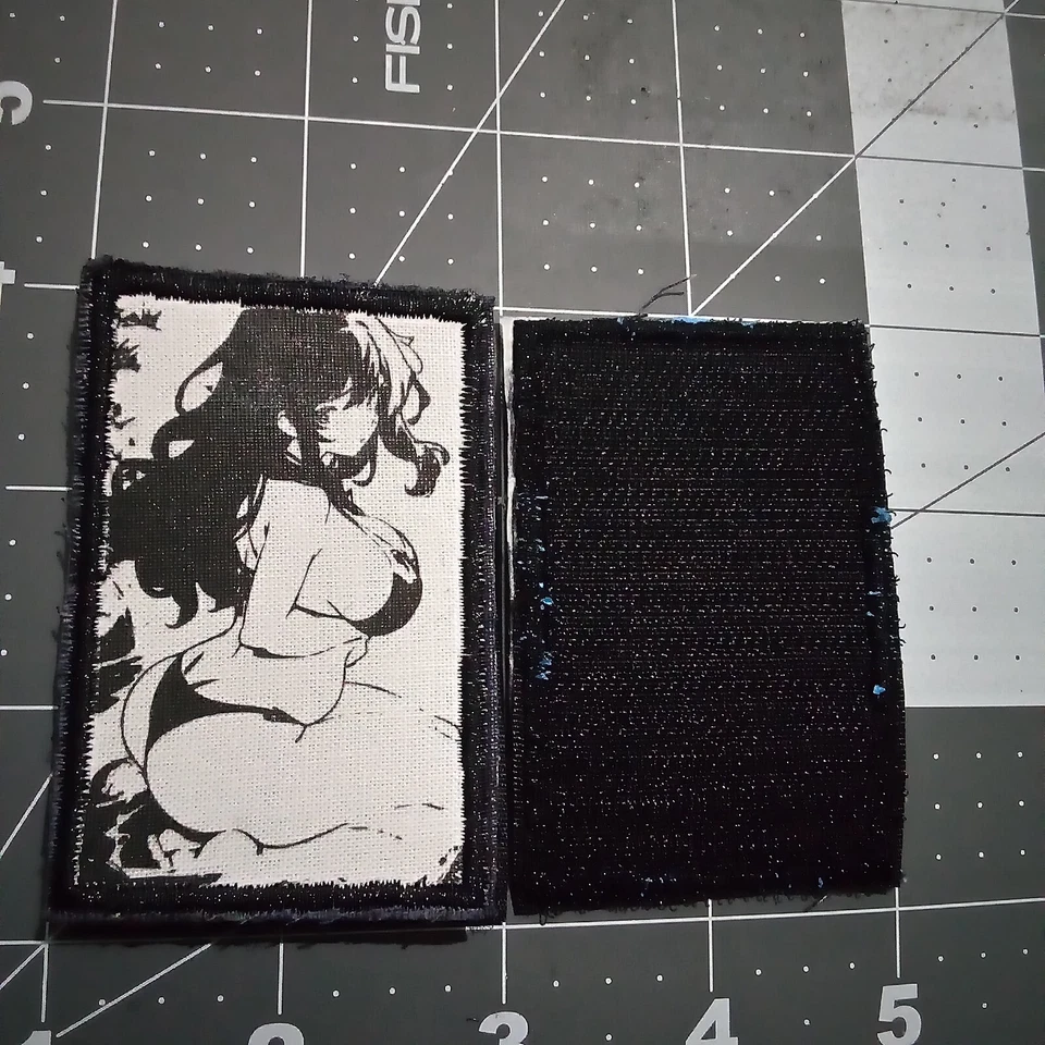 Anime Waifu Tactical Moral Embroidered Hook And Loop Patch - Image 2 of 2