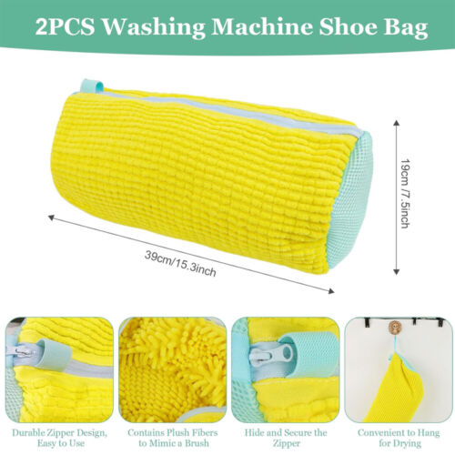 2 Stück Schuhwaschbeutel Waschmaschine Schuhbeutel,Waschbeutel Schuhe Wäschesack - Bild 17 von 17