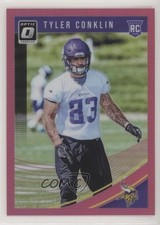 2018 Donruss Optic Rookies Pink Prizm Tyler Conklin #130 0f5j