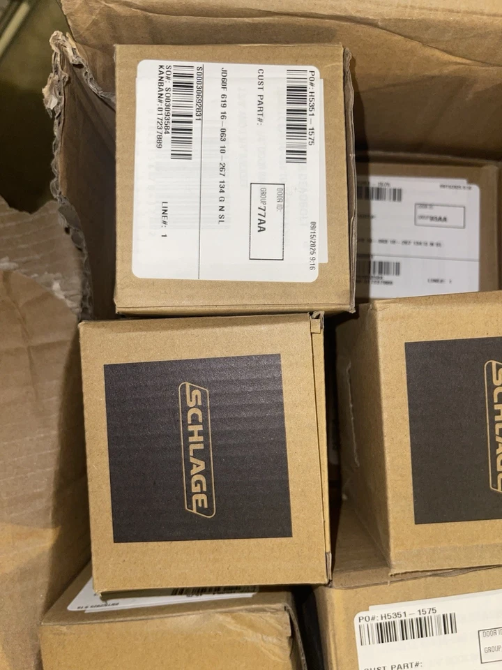 Cerradura de cerrojo de níquel/plata SCHLAGE LEGION JD60F MONOCILÍNDRICA con 2 llaves Foto 4 de 4