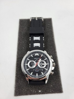 MEGALITH Herren Chronograph Uhr Schwarz 45mm 3ATM_0,1_5