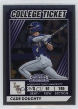 2022 Panini Elite Extra Edition College Tickets Optic Cade Doughty #CTO-29 v9t