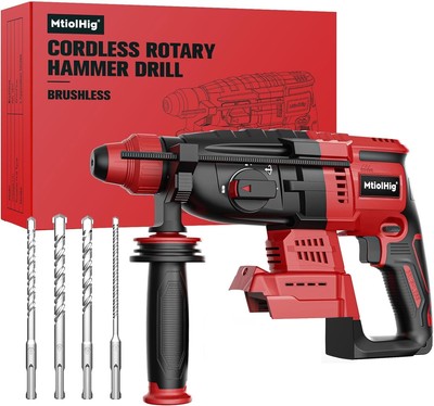 Cordless Rotary Hammer Drill for Milwaukee 18V Battery, Brushless SDS-Plus Ha...