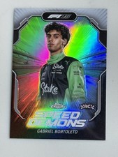 Gabriel Bortoleto 2025 Topps Chrome Formula 1 F1 Speed Demons #SD-10 Rookie RC