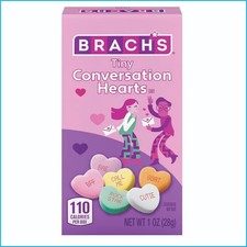 Brachs Tiny Conversation Hearts Candy Valentines Day Sweet 1oz Treat Box