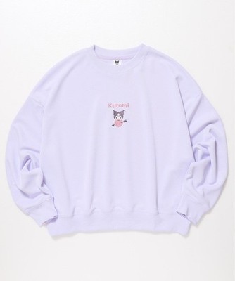 Sanrio Characters Kuromi Ponte Knit Crew Neck Sweatshirt 2026SS JP LTD Original