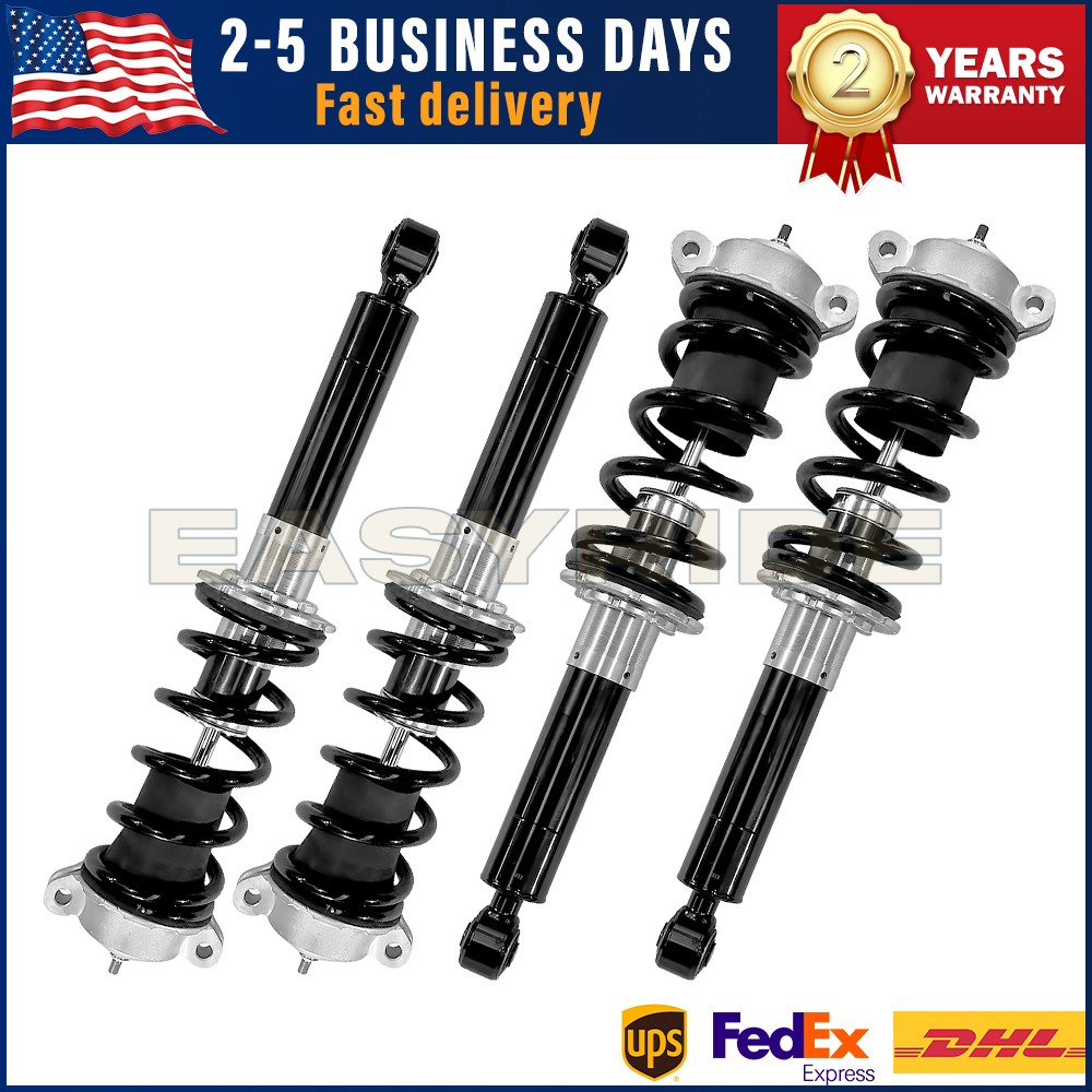 4x For 2008-2014 Ferrari California Front Rear Shock Absorber Assys w/Magnetic 
