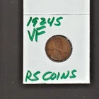 1924 S   VERY FINE   LINCOLN CENT   VERY FINE  1924S /  RS COINS #54M  FREE SHIP