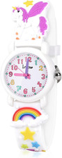 Girls Watch - 3D Cartoon Waterproof Toddler Watch, Gifts for Girls Age 2-8 Toys