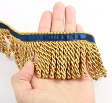 Bullion Fringe Trim and Embellishments 5/10 Yard X 2.5 Inches Fabric Trims Sewin