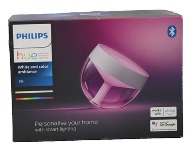 Philips Hue White & Color Ambiance Iris Tischleuchte (570 lm), dimmbare LED,Weiß