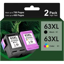 63XL Ink Cartridges for HP 63 Envy 4516 4520 4522 OfficeJet 3830 4650 5255 Lot