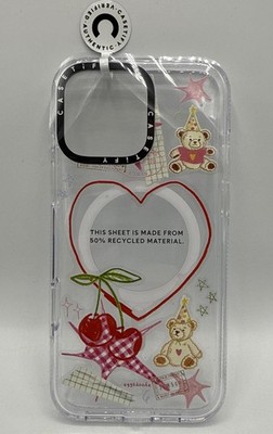 Casetify iPhone 16 Pro Max Party Teddy Bears MagSafe Clear Case NO BOX NEW!