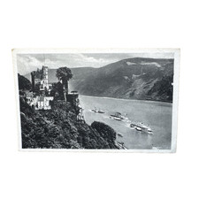 Postkarte AK Burg Rheinstein Schiff Trechtingshausen Bingen Ungelaufen