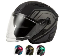 Gmax OF-87 Duke Open Face Helmet with Rear LED Light