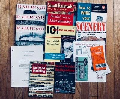 1950s Model Railroad Guides Lot Westcott 101 Track Plans 8 Books 3 Magazines