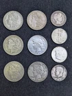 Morgan, Peace Silver Dollars & Barber, Walking Liberty, Franklin, Kennedy Halves