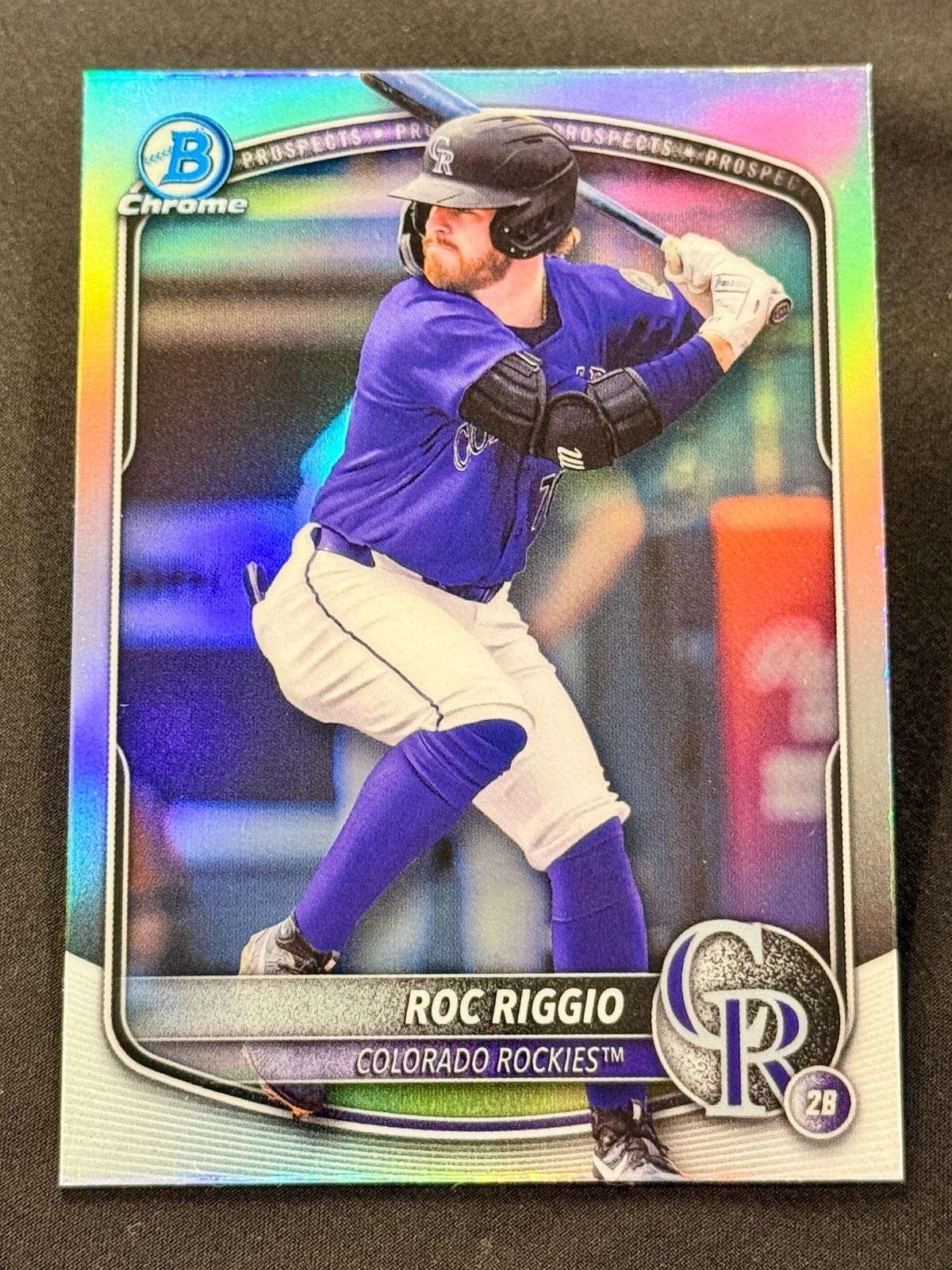 2025 Bowman Draft Chrome Refractor Roc Riggio #BDC-19 Rockies