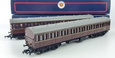 BACHMANN B.R. 57FT SUBURBAN CARS X 2 MAROON EXCELLENT BOXED OO-SCALE