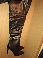 Overkneestiefel  Stiefel High Heels Gr.44 Schwarz