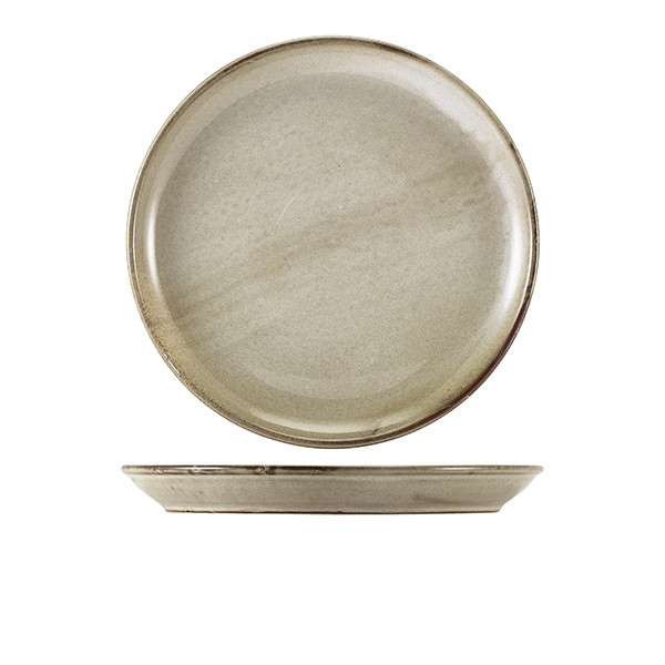 Terra Porcelain Grey Coupe Plate For Hotel Restaurant 27.5cm Pack of 6