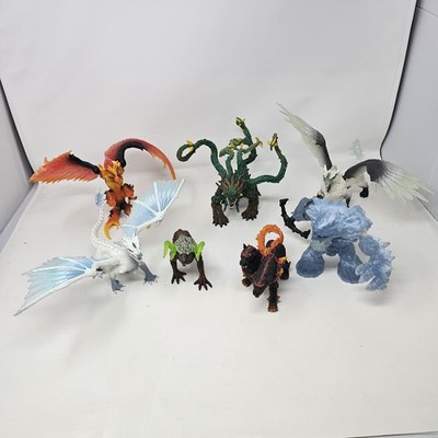Schleich Dragon Golem  Creature Figure Lot - 7  Figures
