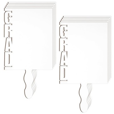 Anglechic 12 Pcs Sublimation Graduation Fans Blank Class of 2026 Gifts DIY Hand
