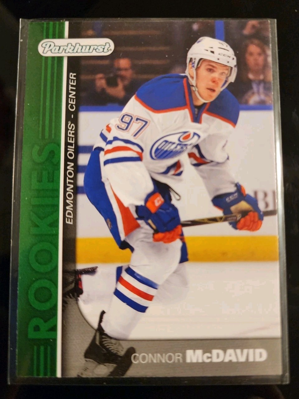 2015-16 Upper Deck Series 1 Connor McDavid Parkhurst Insert PR-1 Rookie NRMNT
