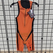 Arena Men's Zipped Trisuit Tri Poly C Men's Triathlon Suit Orange/Black S