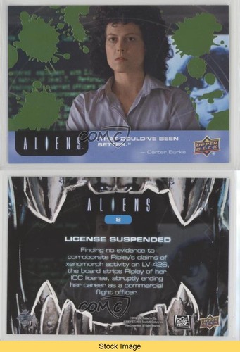 2018 Upper Deck Aliens Movie Alien Blood Ellen Ripley License Suspended ...