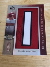 2007 SP Authentic Letter Rookie Signatures /60 Miguel Montero #151 Auto Relic $$