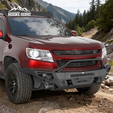Fit 2015-2020 Chevy Colorado Bull Bar Steel Front Bumper W Winch Plate Light